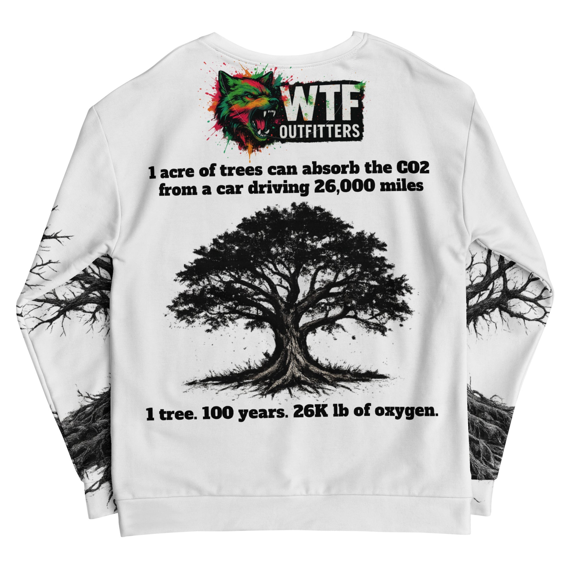 BECOME TREE Tシャツ XL 1 Tree. 100 years) Unisex Sweatshirt – WTF Outfitters